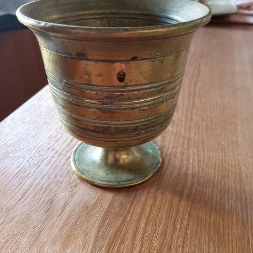 Bronze mortar used, 750 gr