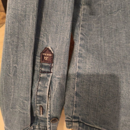 Tresor slim fit denim shirt like new, blue