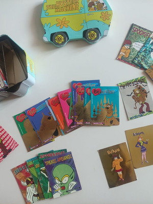 Scooby-Doo card collection used, 225 cards with DeAgostini collectible truck