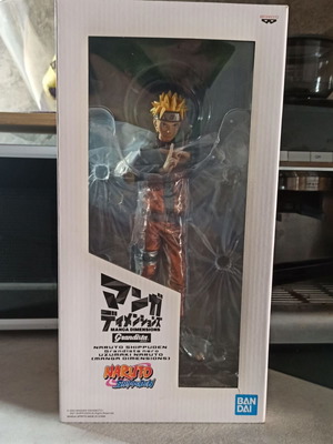 Banpresto Naruto Shippuden Grandista Manga Dimensions Naruto Uzumaki figure new