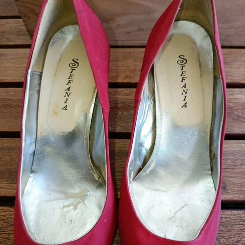 Stefania pumps used, red, size 40, thin heel