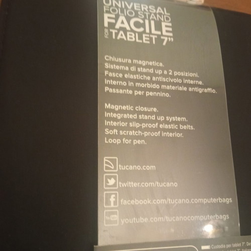 TUCANO tablet case for 7" new