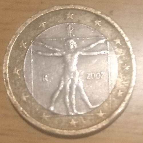 1 Euro 2007 used, Italy