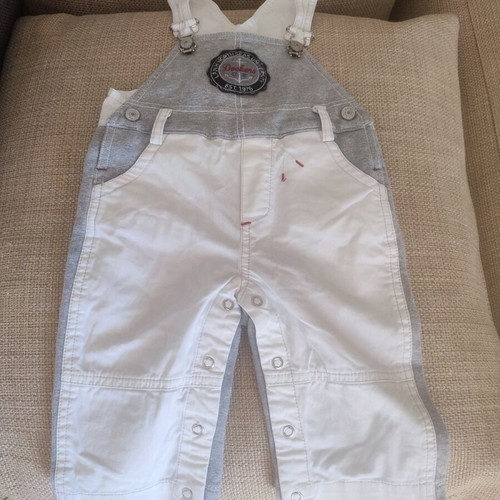 LAPIN HOUSE baby overalls for 6 months in neutral colors