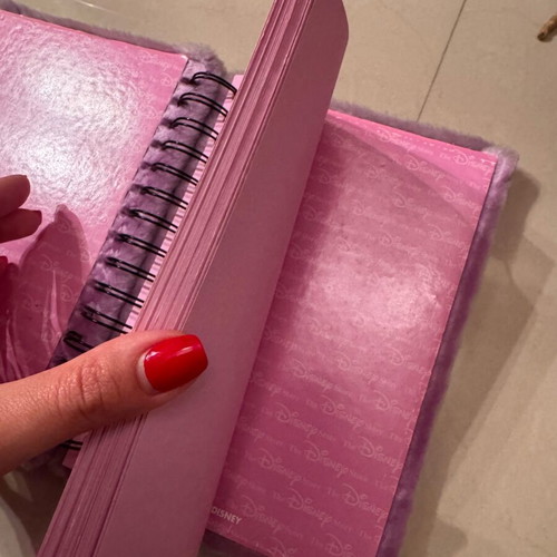 Minnie Mouse Fuzzy Notebook like new, authentic Disney World