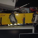 Snowboard used with bindings