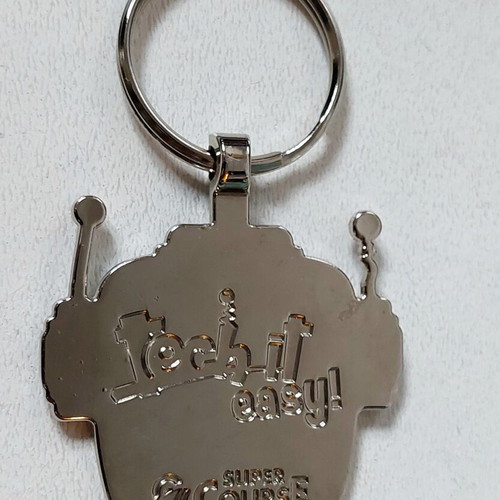 Metal Robot Keychain Tech it easy! used, petrol color