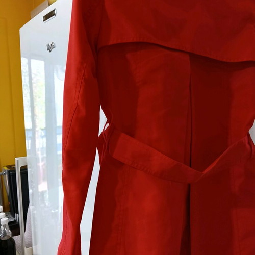 Atmosphere women's trench coat like new, red