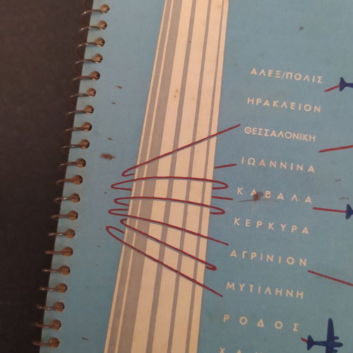 TAE National Airlines promotional agenda 1950s
