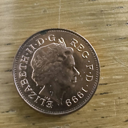 Collectible coins from England used, 9 different pieces