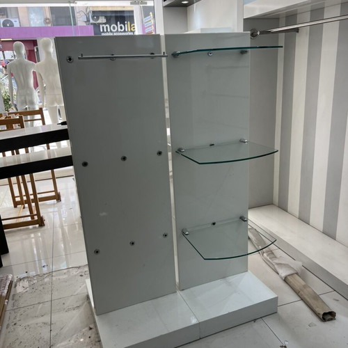 Display furniture used with shelves, height 160 cm, base 52x70 cm