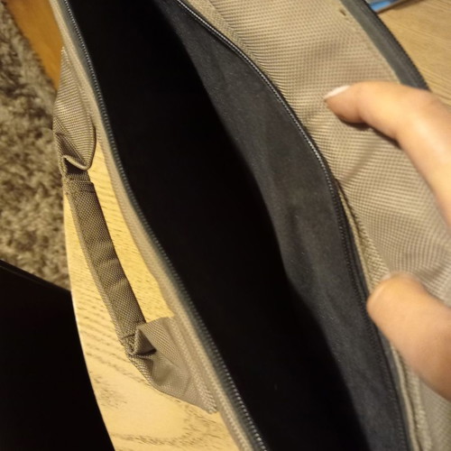 Tucano laptop bag used, beige and brown