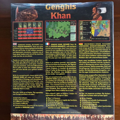 Genghis Khan PC Big Box Edition new, factory sealed