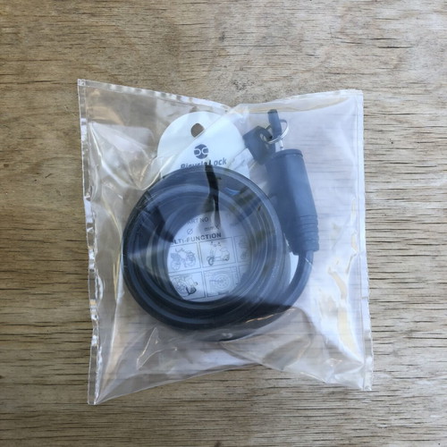 Bicycle lock black color with key new, best quality
