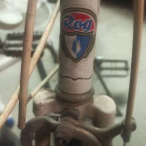 Rog vintage road racing bicycle used, red