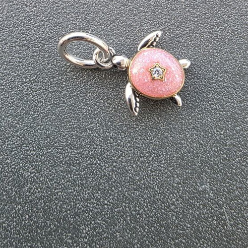 Pandora charm pink good luck turtle