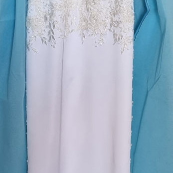 Mermaid wedding dress used, ivory, handmade, size M