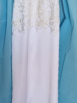 Mermaid wedding dress used, ivory, handmade, size M