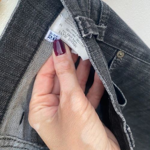 Armani Jean vintage used, black/grey, size 26 small