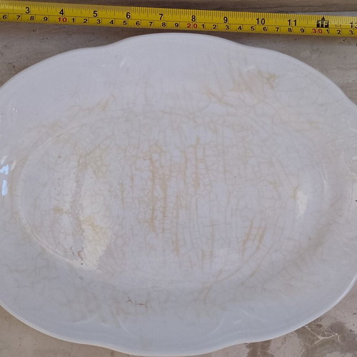 Vintage oval serving platter used, Korrydallos Pierieus Greece