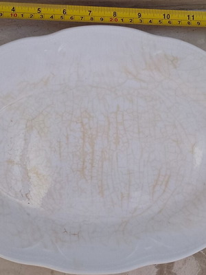 Vintage oval serving platter used, Korrydallos Pierieus Greece