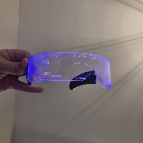Kimimara LED Full Color Sci-Fi Battery Glasses new