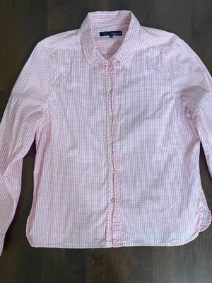Pink checked cotton shirt XL used