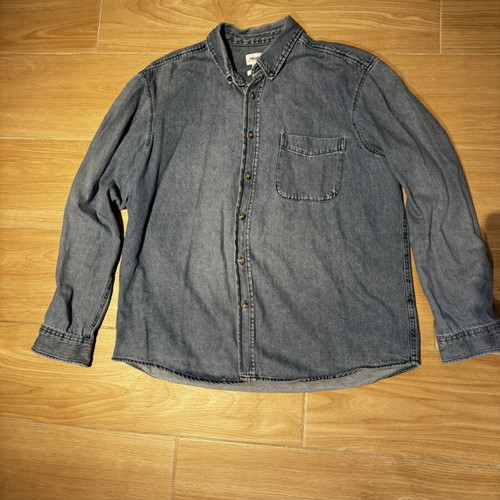 Pull & Bear men's denim shirt XXL like new, blue