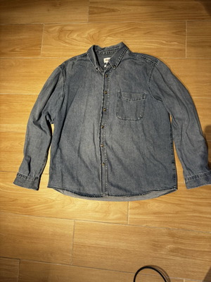 Pull & Bear men's denim shirt XXL like new, blue