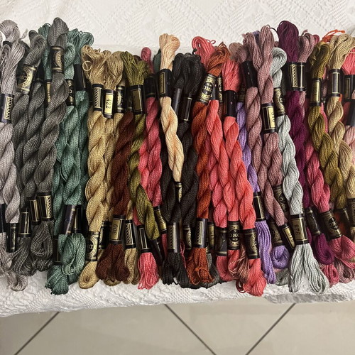 DMC Coton Perlé embroidery threads new, set of 60 colors
