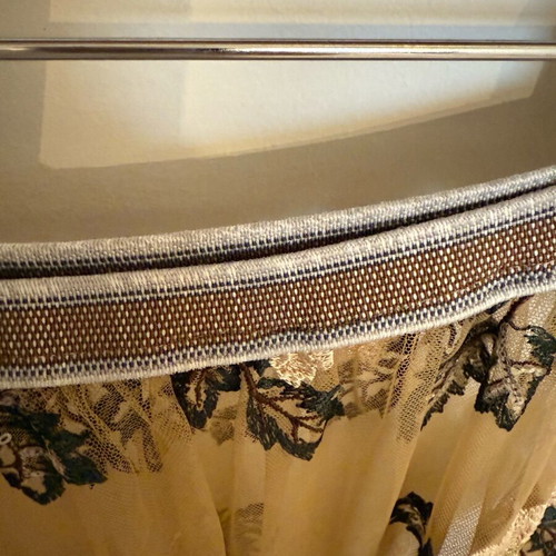 Madame Shou Shou skirt new, tulle with embroidery and sequins, beige