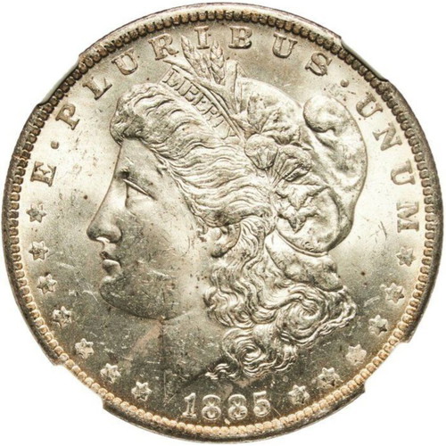Morgan Dollar 1885O MS63 NGC silver coin