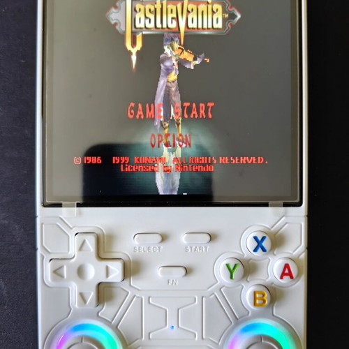 Original R36 Ultra retro handheld game console, 4.0-inch, white, 128GB, 22,000 games