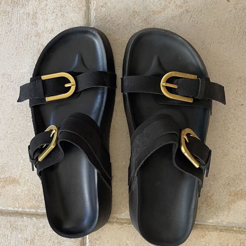 AENAON handmade women's summer sandals size 40, like new, leather