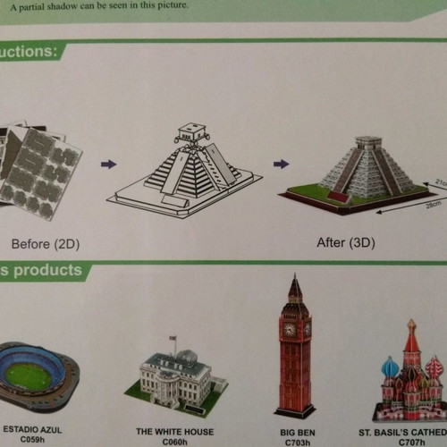 3D Puzzle Maya Pyramid new by CubicFun with 48 pieces