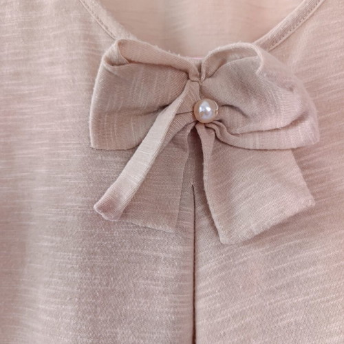 Lynne romantic blouse like new, beige, size S