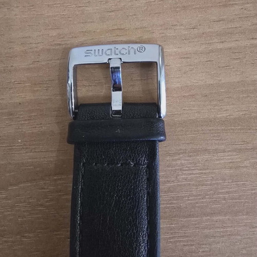 Swiss watch like new, men's, black and beige