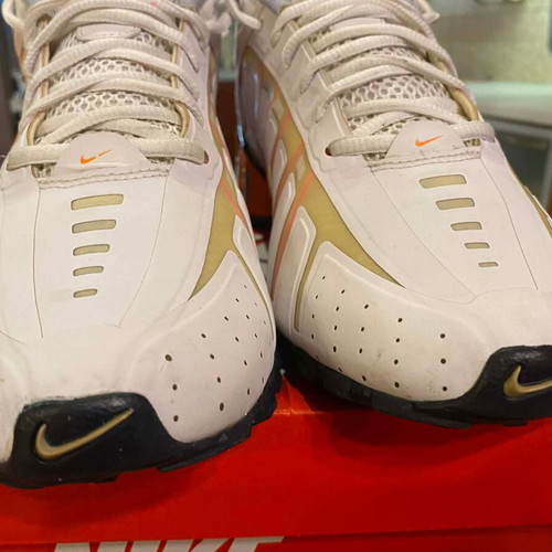 Nike Shox O'Leven sneakers, white and orange, EU 45 / US 11