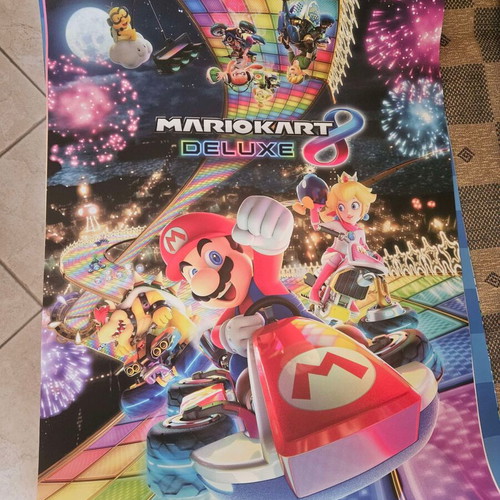 Nintendo Switch Poster Mario Kart 8 Deluxe new, authentic