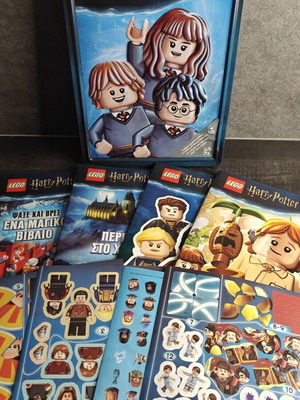 Lego Harry Potter activity tin used, includes stories, puzzles, quizzes