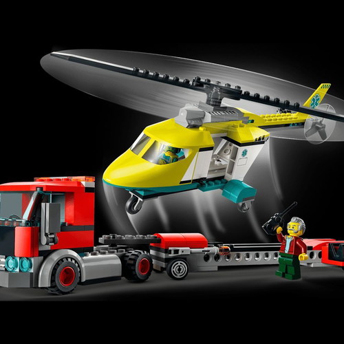 Lego Rescue Helicopter Transport Town City 60343 like new