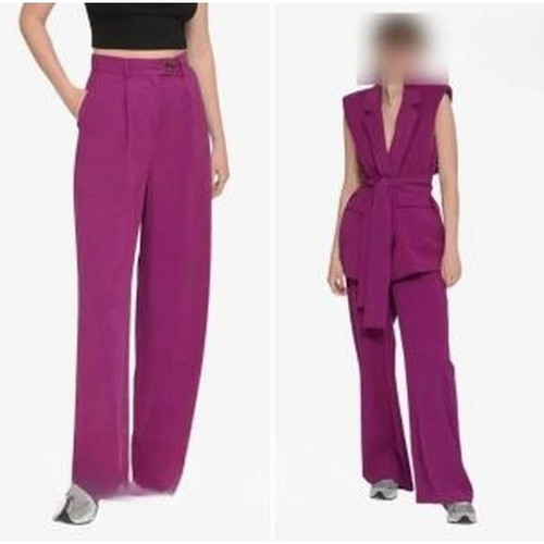 Magenta pants new, cotton, straight fit, size S/M