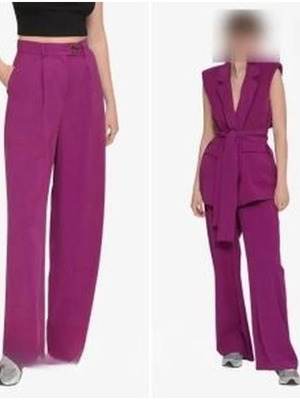 Magenta pants new, cotton, straight fit, size S/M
