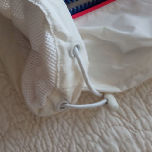 Women's windbreaker jacket used, size M, white and pink