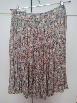 Hirsch midi skirt used, colorful, size M 38 10