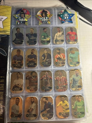 Metallic football tags, set of 23