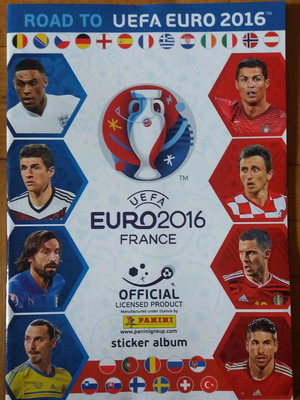 Road to UEFA Euro 2016 άλμπουμ με 291/384 αυτοκόλλητα σαν καινούργιο