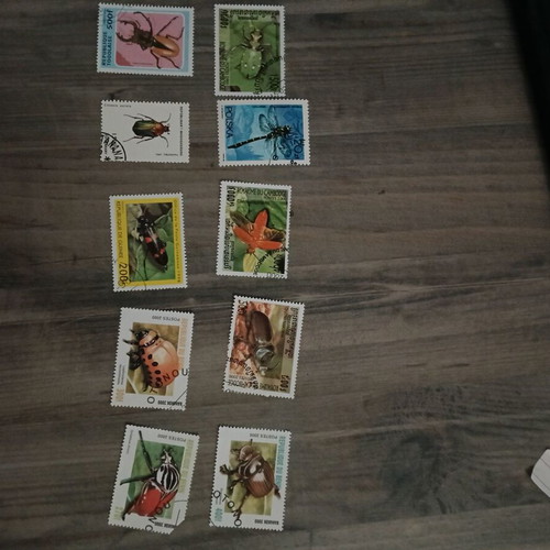 Stamp collection used, various designs