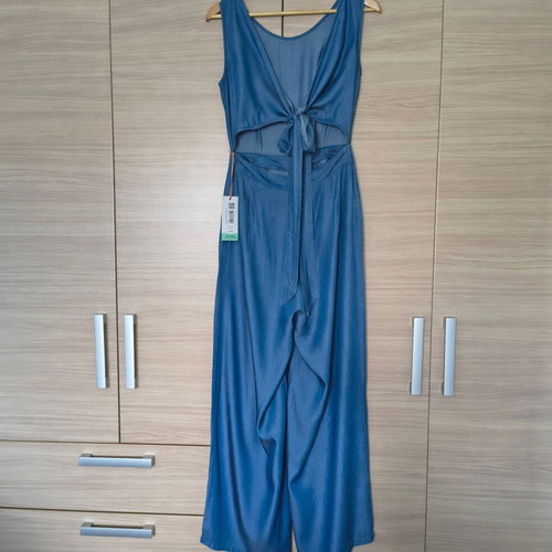 Axel Accessories jumpsuit size S like new, blue tencel fabric