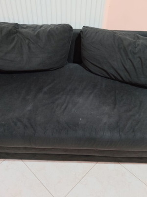Sofa bed used, two-seater comfortable for two
